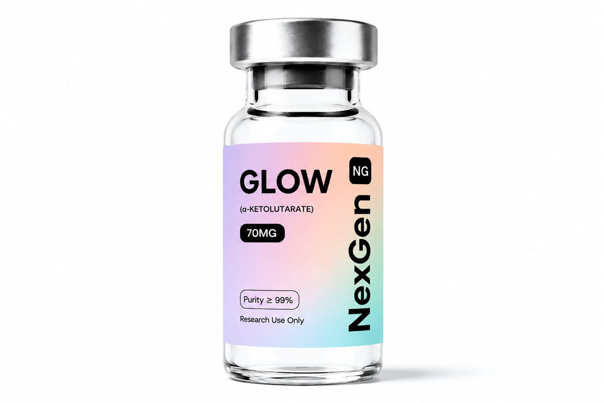 Glow 70mg — GHK-Cu 50mg + BPC-157 10mg + TB-500 10mg
